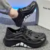 Zapatos de Agujeros de Suela Gruesa Transfronterizos para Hombre Verano 2026 Tendencia al Aire Libre Antideslizantes Resistentes al Desgaste EVA Anti-olor Sandalias para Caminar por Arroyos Venta al por Mayor