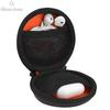 Direto da Fábrica bolsa pequena de eva para fone de ouvido portátil caixa de armazenamento de cabo de dados caixa redonda pequena estojo rígido bolsa com zíper resistente a quedas