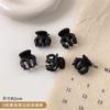 Mini pinza negra de red para mujer, horquilla de verano para flequillo pequeño y exquisito, pinza para flequillo de cabello suelto, pinza para el cabello de princesa