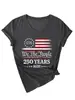 1776 nosotros el pueblo 250 Estación Europea ebay Amazon Camiseta de Manga Corta con Cuello en V para Mujer de Personalidad a la Moda
