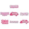 Insignia de letra inglesa rosa de Barbie Girl de venta caliente en comercio exterior, creativa, exquisita, para combinar con todo, decoración de mochila, pin pequeño