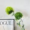 Flores Artificiales, Claveles Verdes, Flores Falsas de Plástico, Bolas de Cebolla, Decoración de Guía de Camino para Bodas en Casa, Arreglos Florales, Materiales Florales