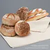 Tela de fermentación para masa de pan gruesa algodón puro sin teñir sin blanquear tapete de fermentación para baguette larga francesa herramienta para hornear repostería