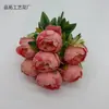 Simulação Buquê de Peônia Coroa de 7 Cabeças Cerimônia de Casamento Decoração de Arco Guia de Caminho Flores Artificiais Flores de Seda Materiais para Arranjo Floral Caseiro Multicolor