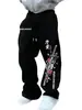 Pantalones casuales de moda hip-hop de alta calle transfronterizos de AliExpress para hombre, ajuste holgado de verano, estilo de pierna recta de nicho, en stock, pantalones largos versátiles