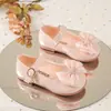 Zapatos de Princesa para Niñas, Nuevos Modelos Primavera y Otoño, Hebilla de Encaje de Charol, Suela Suave, Zapatos de Suela Individual Antideslizantes, Zapatos de Actuación para Niños para Combinar con Vestidos