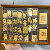 Adesivos de Celular Dourados, Feitos Sob Medida de Acordo com Desenhos e Amostras, Chaveiros de Ouro Puro 999, Pingentes de Bolsa Atrativos a Ouro, Personalização de Fabricante