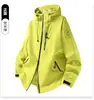 Chaqueta de escalada impermeable y transpirable 3 en 1 con capucha para exteriores, forro polar y parches en las mangas, disponible para personalización en grupo con logotipos