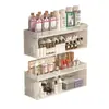 Estante de Almacenamiento de Cosméticos para Baño Montado en Pared Sin Taladro Cesta Colgante de Pared para Baño Tocador de Baño