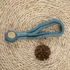 Directo de fábrica Amazon accesorios textiles para el hogar accesorios sección de corbatas de punto sección de hebilla magnética cuerda de corbata trenzada punto fuerte