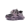 2026 Nueva Moda para Niñas Zapatos de Papá con Felpa Adicional Malla Otoñal Velcro Suela Suave Niños Medianos y Grandes Zapatos Deportivos Casuales