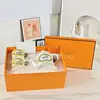 Conjunto de Bule para Casa Transfronteiriço Oge com Duas Xícaras e Pires, Conjunto de Chá da Tarde Estilo Europeu, Presente de Luxo de Alta Qualidade para Uso Doméstico