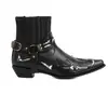 Botas de Tacón Medio a la Mitad de la Pantorrilla Estilo Nuevo 2026, Botas Martin, Botas para Hombre con Hebilla de Cinturón Retro Europeo y Americano Comercio Exterior Transfronterizo, Venta al por Mayor en Aliexpress