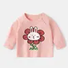 Camiseta de manga larga para bebé, top para bebé, camiseta básica de otoño para niños, ropa de primavera y otoño para niños, ropa para niñas, conjunto de otoño para recién nacidos