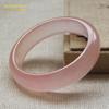 Pulseira de jade dourado gelo jade rosa claro jade gelo transparente jade do Gobi rocha de quartzo pulseira de jade fornecimento ao vivo