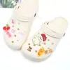 Bestseller transfronterizo: Accesorios para zapatos de madera de cerezo de perro de dibujos animados con goteo de aceite, hebilla desmontable y hebilla de caja Set DIY