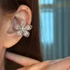 Moda Fresca Super Hermoso Clip de Oreja de Flor con Circonita 2026 Nueva Marca Pequeña de Gama Alta Único Clip para Cartílago de Oreja Accesorios para Pendientes