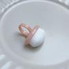 Novo Pincel Anel para Nail Art com Cerdas Macias, Cabo Curto, Pincel Macio para Remoção de Pó para Limpeza e Polimento de Pó de Unhas