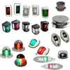 Estoque Disponível de Luzes de Navegação Miniatura para Iates, Luzes de Bombordo Vermelha e Estibordo Verde, um Par de Luzes de Bombordo Vermelha e Estibordo 12V, Luzes de Popa para Iates de 112,5 Graus
