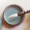Pinceles Pequeños de Caligrafía al por Mayor con Pelo de Cabra Puro, Mango de Sándalo Rojo, para Adultos y Estudiantes para Practicar Caligrafía, Letra Pequeña Cola de Mosca, Copia de Escrituras, Madera Maciza Pelo de Cabra Puro