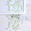 Pulsera de cuentas de vidrio para hacer tú mismo, cuentas sueltas de burbujas de doble color a juego, cuentas redondas, cuentas de vidrio rosa chapadas en oro esmerilado, material de borla de estilo antiguo