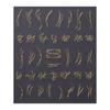 Adesivos de nail art novos transfronteiriços laço dourado florzinhas linhas foscos adesivos de unha adesivos atacado unha