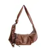 Bolsa Plissada para Mulheres 2025 Novo Estilo Bolsa de Ombro com Sensação de Luxo, Bolsa de Ombro Transversal para o Dia a Dia, Bolsa Vintage Dumpling para Mulheres