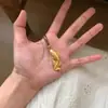 Moeda de Cobre Atrai-Sorte Carpa Vazada Fosca Carpa Vintage Corrente Longa para Suéter Colar Pingente Feminino Acessório Joia Feminina