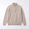 Suéter cárdigan para hombre, nuevo estilo otoño/invierno, marca trendy americana, suéter de punto con cuello alto, prenda exterior casual y holgada para hombre