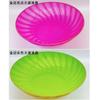 Comercio exterior borde dorado plato de plástico blanco color 9.5 pulgadas plato de onda grande Phnom Penh plato cuadrado PP