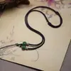 Cordón para Colgante de Cuentas Pequeñas, Cordón de Collar Tejido a Mano, Cordón para Collar con Colgante de Jade Pixiu Guanyin, Cordón Unisex