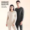 Ropa Interior Térmica de Cachemira y Seda para Mujer, Terciopelo Alemán de Invierno Calentamiento y Protección contra el Frío, Conjunto de Capa Base Forrado de Vellón y Engrosado