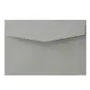 Envelope cinza estilo europeu de 150g para convites de casamento, envelope retangular cinza escuro para cartões de felicitações, em estoque na fábrica