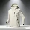 Jaqueta corta-vento três em um, tamanho plus size, com logotipo personalizado, uniforme de trabalho para outono e inverno, adequado para concessionárias 4S corporativas e uniformes de equipe.