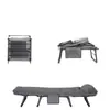 Cama plegable para la hora del almuerzo, silla reclinable individual, catre portátil para adultos, adecuado para siestas en la oficina, se puede usar para acostarse, sentarse o dormir