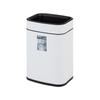 Cubo de basura cuadrado sin tapa de acero inoxidable al por mayor para sala de estar, dormitorio, estudio, habitación de hotel, spa de pies, contenedor de almacenamiento de alta gama