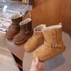 Botas de nieve para mujer Birkenstock, nueva colección de invierno 2026, forradas de felpa, suela gruesa, puntera redonda, botines, cálidas y adecuadas para climas fríos