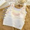Ropa interior de desarrollo para niñas adolescentes sin dejar rastro, ropa interior de espalda hermosa para escuela primaria y secundaria, chaleco antigolpes cómodo y sin dejar rastro para mujer