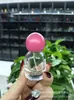 Frasco de Perfume de Vidro de Pequena Capacidade 15ml, Frasco Difusor de Aroma com Tampa de Pressão, Frasco Pulverizador Oval de Fundo Espesso, Frasco de Perfume Transparente com Tampa de Bola