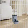 Comedouro e bebedouro suspensos para cães e gatos, dispensador automático de água, tigela de comida para pets, tigela de água e comida montada na gaiola, suprimentos para animais de estimação