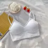 Novedad Chaleco sin costuras de tirantes cruzados en U estilo Cyber Celeb, con almohadilla en el pecho, sin espalda, para niñas y mujeres