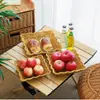 Canasta de Snacks Japoneses Canasta de Palomitas Mimbre Sintético Almacenamiento Canasta de Papas Fritas Plato de Frutos Secos Canasta de Frutas Canasta de Exhibición