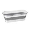Cubo de fregona plegable de plástico cuadrado para almacenar agua, fregona de piso, lavabo para fregona, almacenamiento práctico para personas perezosas