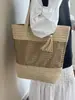 Bolsa de palha para férias na praia transfronteiriça para mulheres, novo modelo 2026, bolsa de ombro vazada tecida para o dia a dia, bolsa tote de grande capacidade