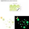 Lanternas de abóbora Halloween que brilham no escuro, adesivos de parede autoadesivos, tamanhos sortidos, design de lanterna de abóbora, adesivos de decoração de parede para quarto