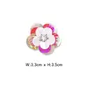 Pegatinas de Flor de Lentejuelas y Cuentas Hechas a Mano Color Florales tamaño pequeño Accesorios de Ropa DIY Zapatos Bolsa Parches Decorativos Cosidos a Mano