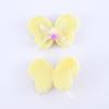 Borboleta de Tecido Acessórios DIY Feitos à Mão Presilhas de Cabelo e Enfeites de Cabelo, Acessórios de Pelúcia Multicor, Presilhas Laterais de Desenho Animado para Meninas, Atacado