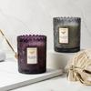 Vaso de vela aromática colorida relieve portavelas de vidrio para el hogar recepción de hotel dormitorio recipiente para velas DIY venta al por mayor