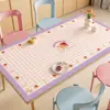 Mantel Estilo Crema, Impermeable, Resistente al Aceite, Tapete de Mesa sin Lavado, Anti-Quemaduras, Resistente a Altas Temperaturas, Tapete de Protección para Mesa de Café, Tapete de Protección de Mesa de Gama Alta