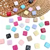 Cuentas de Goteo de Aceite Acrílicas DIY/Colgante para Bolso de Cadena de Teléfono Móvil Tocado Agujero Vertical Accesorios de Joyería Material Cuentas Sueltas Venta al Por Mayor